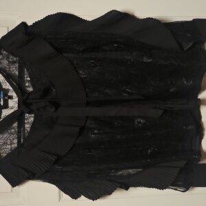 Alice Blue Elegant Lace Blouse